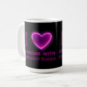 Mug I coeur quelqu'un avec (VOUS TYPE ICI) (Devant gauche)