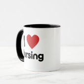 Mug I coeur Soins infirmiers (Devant gauche)