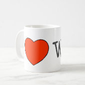 Mug I coeur WeHo (Devant gauche)