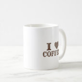 Mug I ♥ Coffee Bean Art (Devant droit)