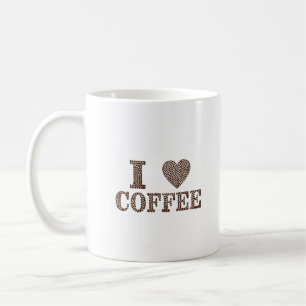 Mug I ♥ Coffee Bean Art