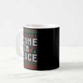 Mug I Come In Peace Couple Matching Ugly Christmas Swe (Devant gauche)