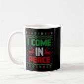 Mug I Come In Peace Couple Matching Ugly Christmas Swe (Gauche)