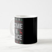 Mug I Come In Peace Couple Matching Ugly Christmas Swe (Devant gauche)