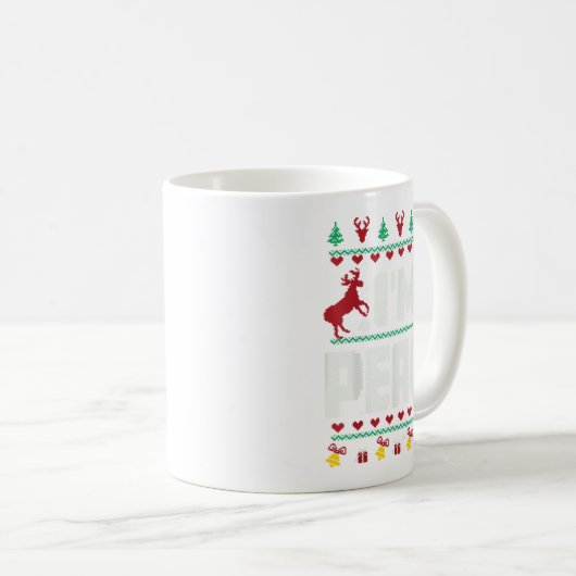 Mug I Come In Peace - I'm Peace Xmas Matching Couples (Devant droit)