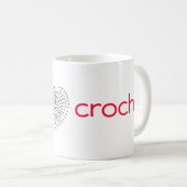 Mug I crochet de coeur (Devant droit)