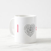 Mug I crochet de coeur (Devant gauche)
