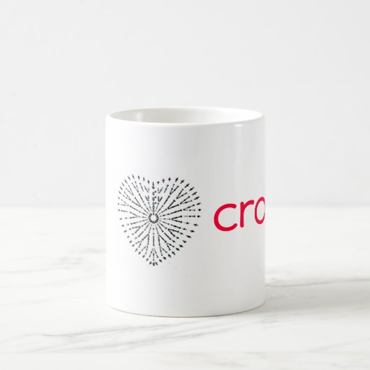 Mug I crochet de coeur (Centre)