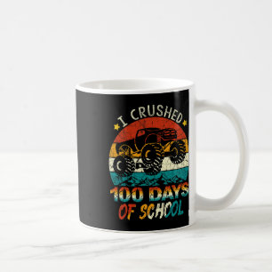 Mug I Crushed 100 Days Of School Monster Truck Kids Bo