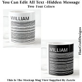 Mug I’d Rather Be At Home & Name Hidden Message 085