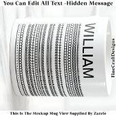 Mug I’d Rather Be At Home & Name Hidden Message 085