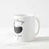 Mug I de baleine amour toujours vous (Devant droit)