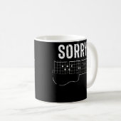 Mug I dgaf Hidden Message Chords de guitare pour amour (Devant droit)