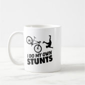 Mug I Do My Own Stunts Funny Mountain Bike  (Gauche)