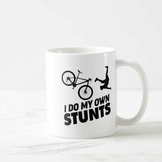 Mug I Do My Own Stunts Funny Mountain Bike  (Droite)