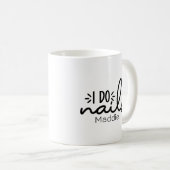 Mug I Do Nails Red Heart Personnalisé (Devant droit)