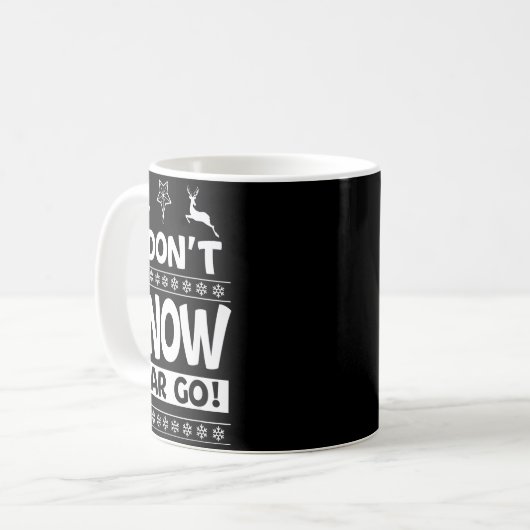 Mug I Don't Know-margo Ugly Sweater Funny Christmas Fo (Devant gauche)