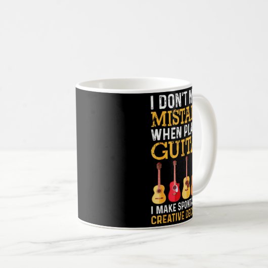 Mug I Don't Make Mistakes When Playing Guitar Funny Gu (Devant droit)