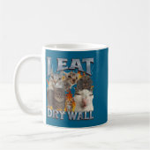Mug I Eat Drywall Funny Cat Meme Bootleg Graphic  (Gauche)