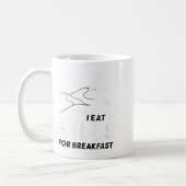 Mug I Eat Hills For Breakfast Motivational Running Quo (Gauche)
