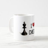 Mug I échecs de coeur (Devant gauche)