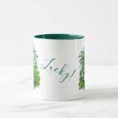 Mug " i est Chanceux" petit dragon trèfle (Centre)