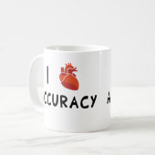 Mug I exactitude de coeur (Devant gauche)