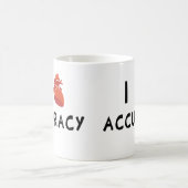 Mug I exactitude de coeur (Centre)