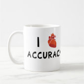 Mug I exactitude de coeur (Gauche)