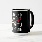 Mug I Found My Valentin | Husky Lover (Devant droit)