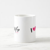 Mug I garçons de coeur magenta (Centre)