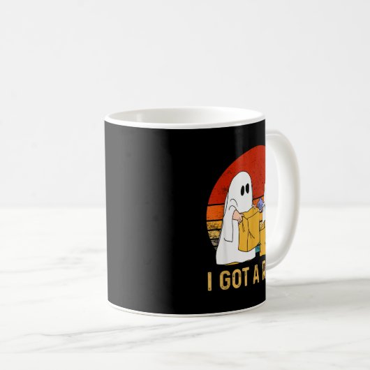 Mug I Got A Rock Shirt Halloween Trick Or Treat Ghost (Devant droit)