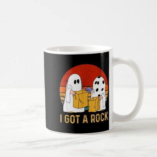 Mug I Got A Rock Shirt Halloween Trick Or Treat Ghost (Droite)