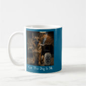 Mug I Got That Dog In Me Funny German Shepherd Smoking (Gauche)