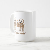 Mug I Got Your Back Cute Skeleton Halloween Quote (Devant gauche)