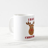 Mug I hate Christmas sad reindeer (Devant gauche)