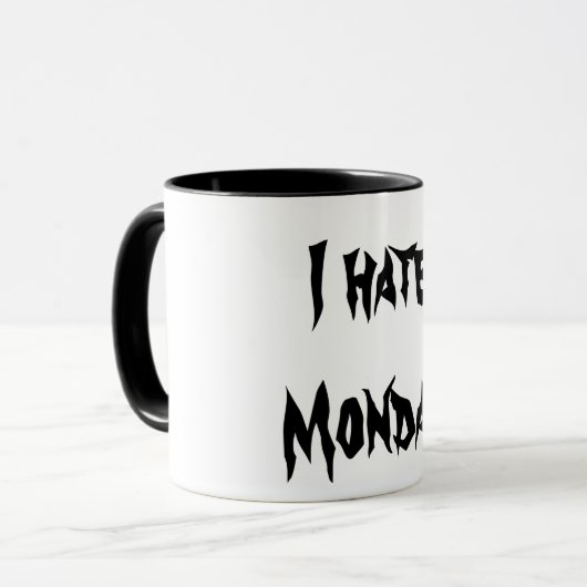 Mug I Hate Monday (Devant gauche)
