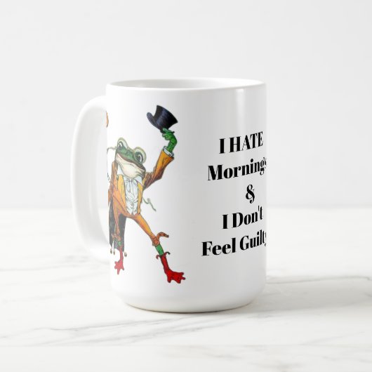 Mug I Hate Mornings Frog (Devant gauche)