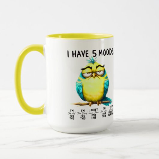 Mug I Have 5 Moods (Gauche)