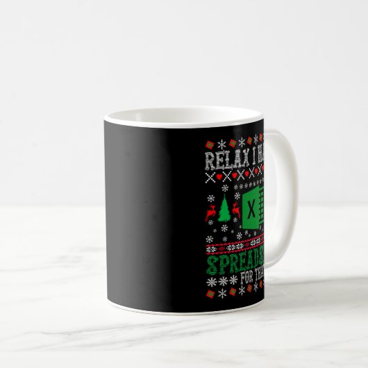 Mug I Have A Spreadsheet For That Christmas Ugly Sweat (Devant droit)