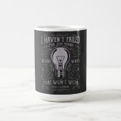 Mug I haven't Failed Electrician Thomas Edison mens (Centre)