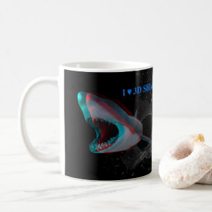 Mug I Heart 3D Sharks