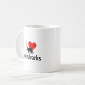 Mug I Heart Aardvarks (Devant gauche)