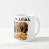 Mug I Heart Afrique du Sud phacochères et éléphants (Devant droit)