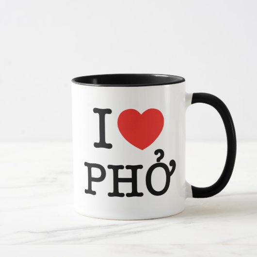 Mug I Heart (Amour) Pho (Droite)