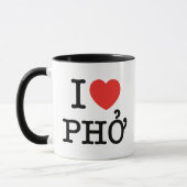 Mug I Heart (Amour) Pho (Gauche)