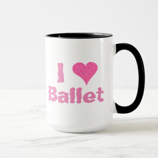Mug I Heart Ballet (Droite)
