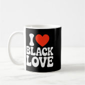 Mug I Heart Black Love Couple Matching Couples African (Gauche)