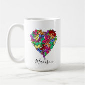 Mug I Heart Butterflies, Personnalisé (Gauche)