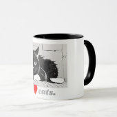 Mug I Heart Cat (Devant droit)